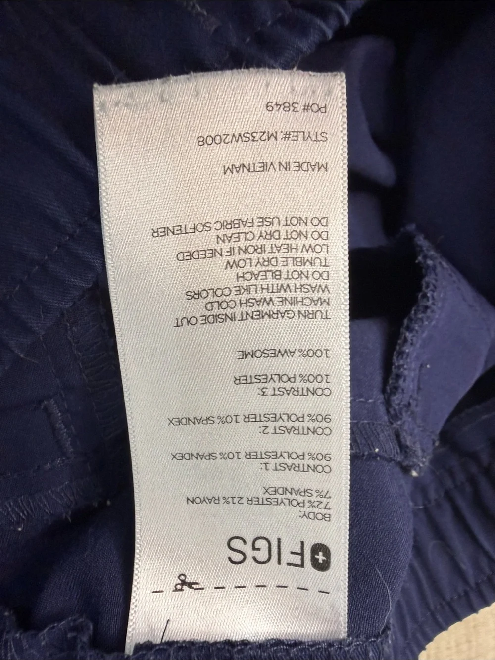 Figs Men's Navy Jogger Pants